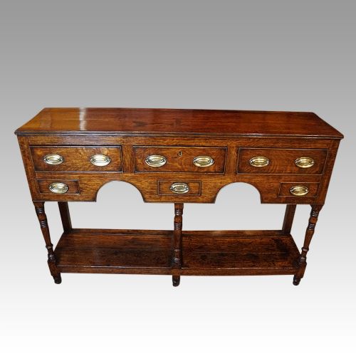Antique Oak Pot Board Dresser
