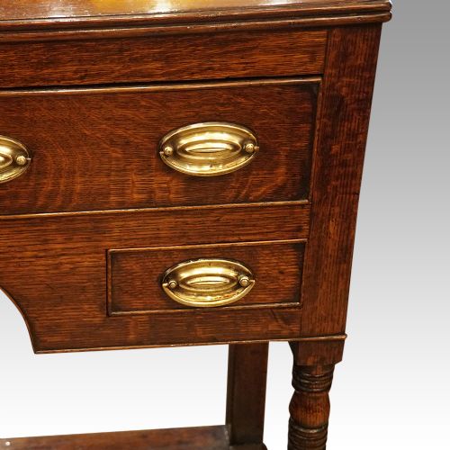 fig 3. Antique oak pot board dresser