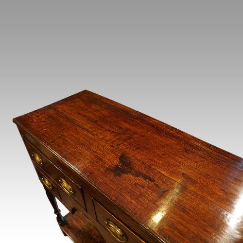 fig 4. Antique oak pot board dresser