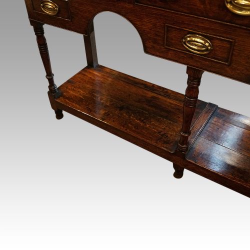 fig 6. Antique oak pot board dresser