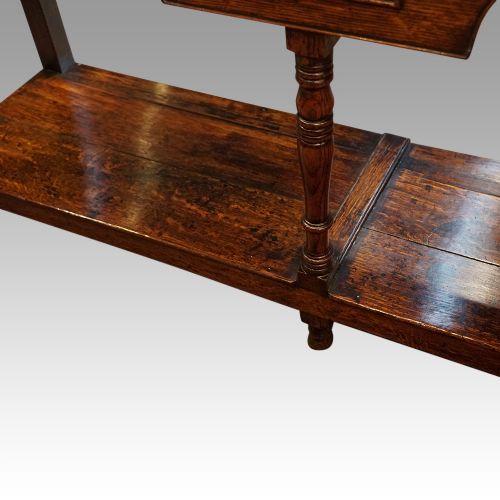 fig 7. Antique oak pot board dresser