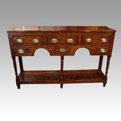 fig 8. Antique oak pot board dresser