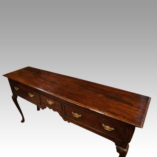 fig 1. Antique oak dresser base