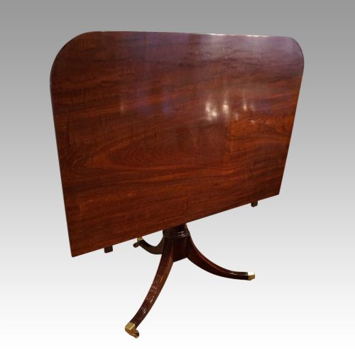 fig 6. Antique mahogany twin pillar dining table