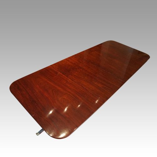 fig 7. Antique mahogany twin pillar dining table