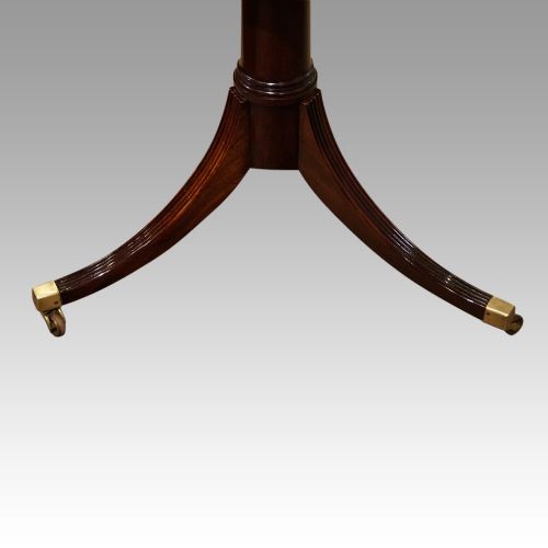 fig 8. Antique mahogany twin pillar dining table
