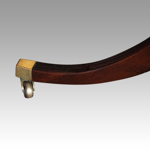 fig 9. Antique mahogany twin pillar dining table