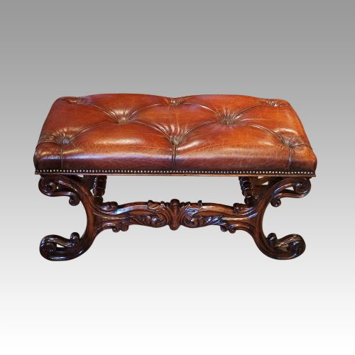 Antique Rosewood Window Seat