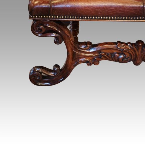 fig 2. Antique rosewood window seat