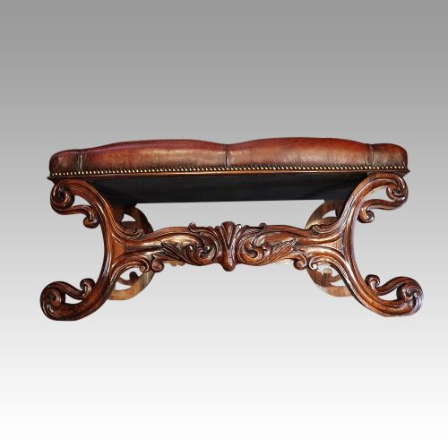 fig 6. Antique rosewood window seat