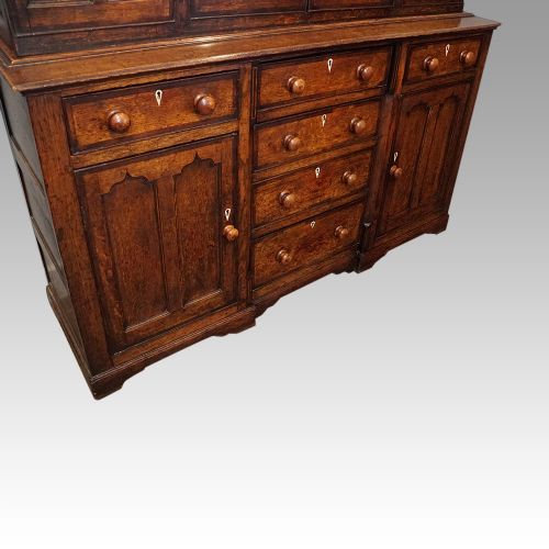 fig 1. Antique oak kitchen dresser