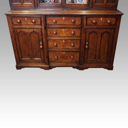 fig 4. Antique oak kitchen dresser