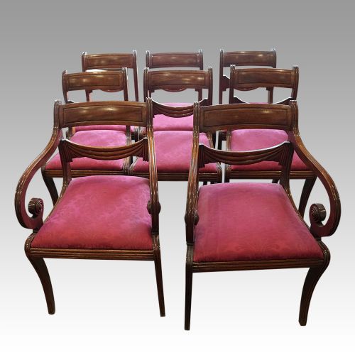 Regency Set of 8 Dining Chairs