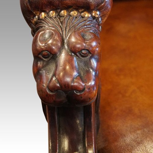 fig 2. Victorian leather reading chair