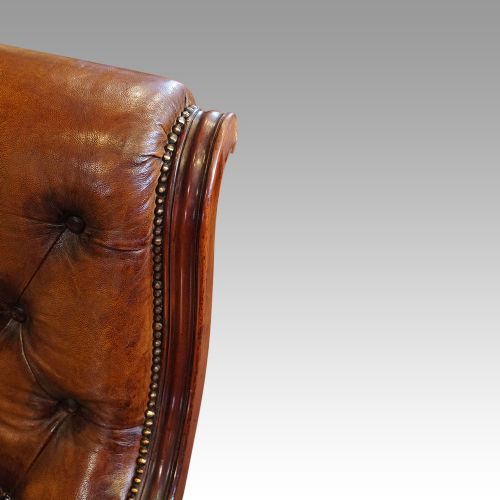 fig 3. Victorian leather reading chair