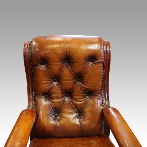 fig 4. Victorian leather reading chair