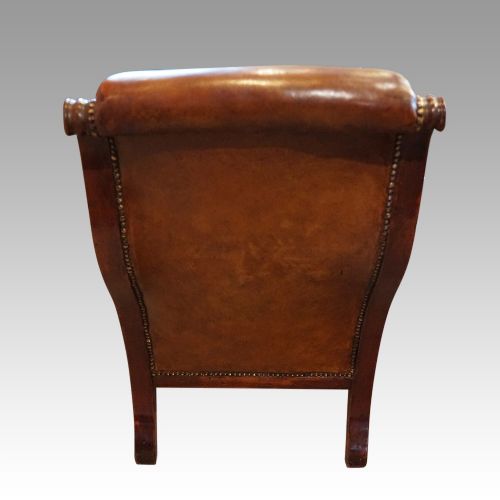 fig 5. Victorian leather reading chair