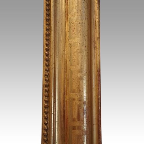 fig 4. 19thc gilt over mantle mirror