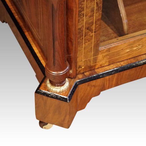 fig 1. Victorian inlaid walnut music cabinet