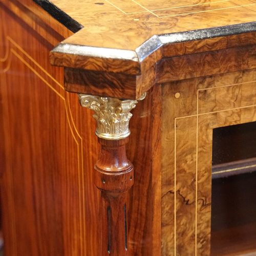 fig 2. Victorian inlaid walnut music cabinet