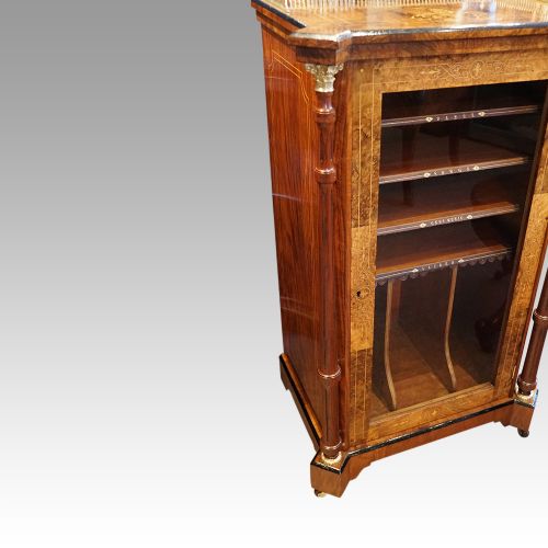 fig 6. Victorian inlaid walnut music cabinet