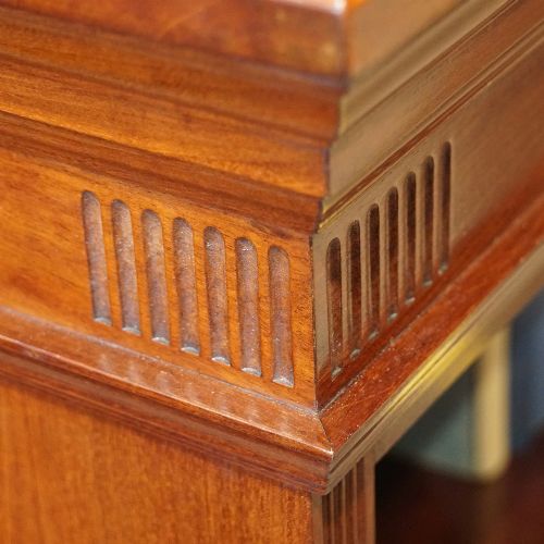 fig 1. Edwardian inlaid open bookcase