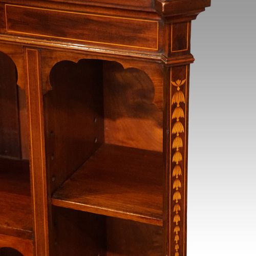 fig 3. Edwardian inlaid open bookcase