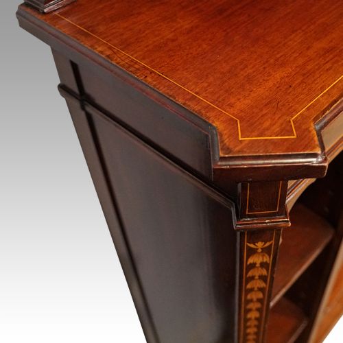 fig 6. Edwardian inlaid open bookcase