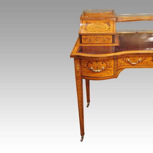 fig 1. Victorian inlaid Satinwood desk