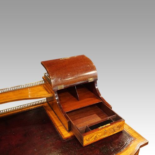 fig 7. Victorian inlaid Satinwood desk