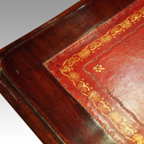 fig 1. Victorian mahogany pedestal desk