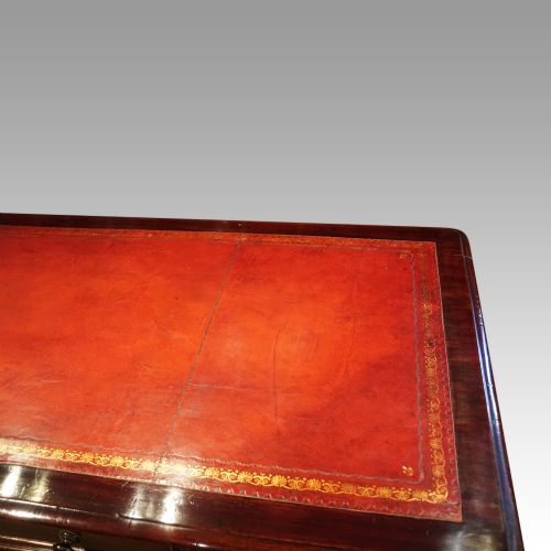 fig 4. Victorian mahogany pedestal desk