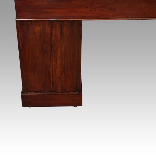 fig 10. Victorian mahogany pedestal desk