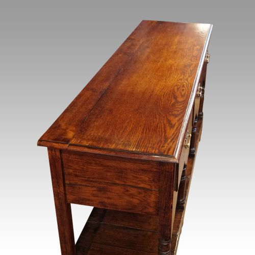 fig 8. Antique oak pot board dresser