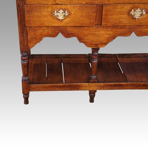 fig 9. Antique oak pot board dresser