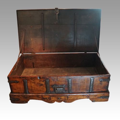 fig 2. Antique iron bound merchant chest