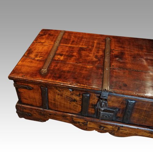 fig 4. Antique iron bound merchant chest