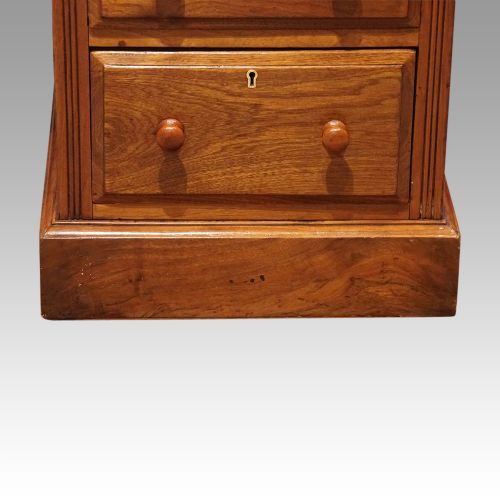 fig 5. Edwardian walnut pedestal desk