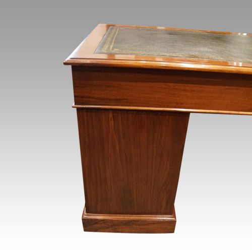 fig 6. Edwardian walnut pedestal desk