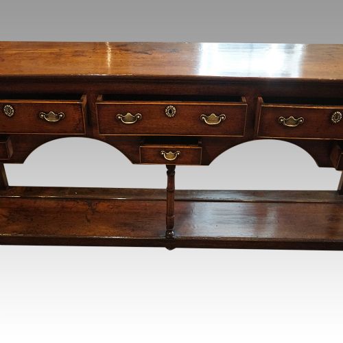 fig 1. Georgian oak pot board dresser base