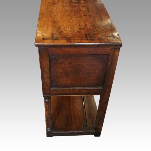 fig 3. Georgian oak pot board dresser base