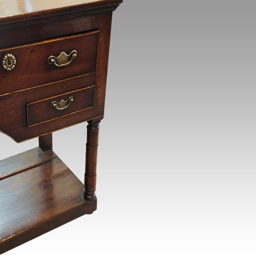 fig 4. Georgian oak pot board dresser base