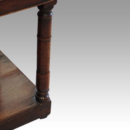 fig 9. Georgian oak pot board dresser base