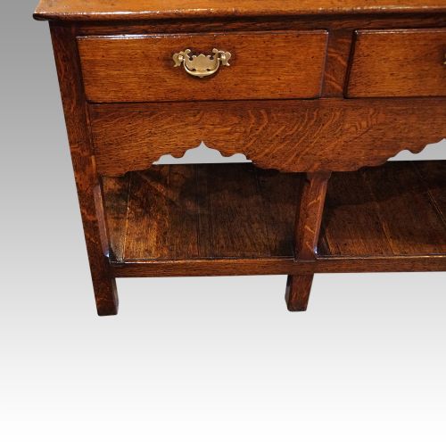 fig 2. Georgian oak pot board dresser base