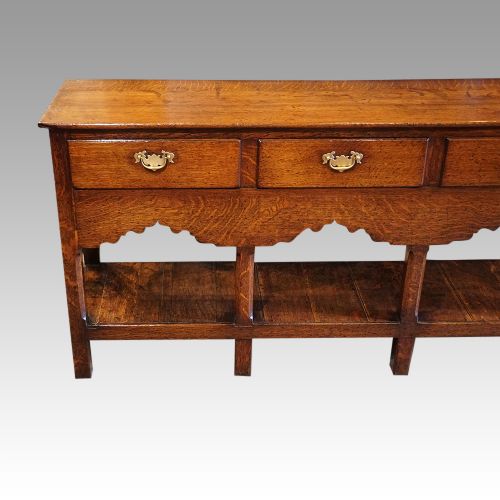 fig 5. Georgian oak pot board dresser base