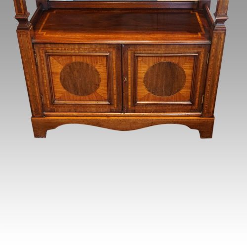 fig 1. Edwardian inlaid mahogany dumb waiter
