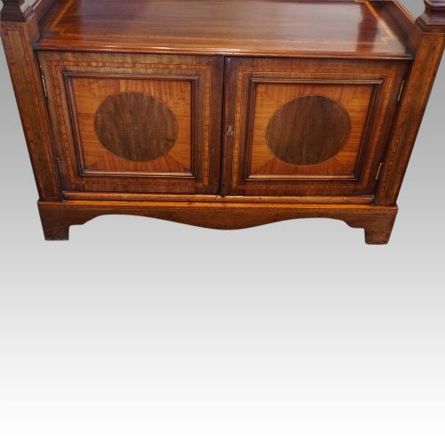fig 5. Edwardian inlaid mahogany dumb waiter
