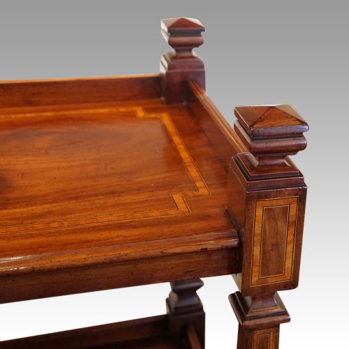 fig 6. Edwardian inlaid mahogany dumb waiter