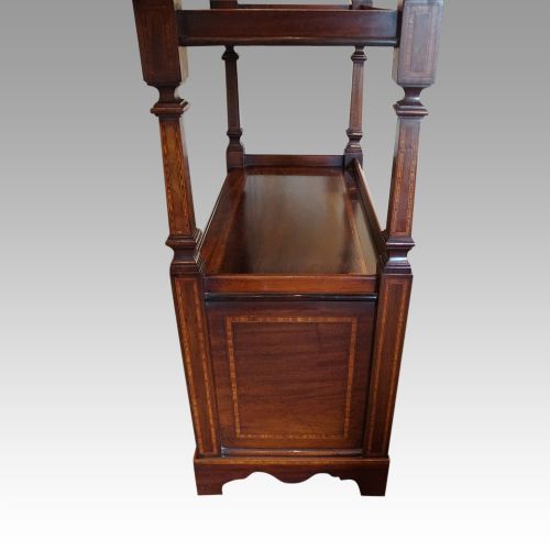 fig 7. Edwardian inlaid mahogany dumb waiter