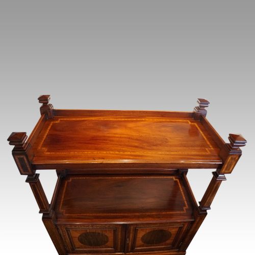 fig 8. Edwardian inlaid mahogany dumb waiter